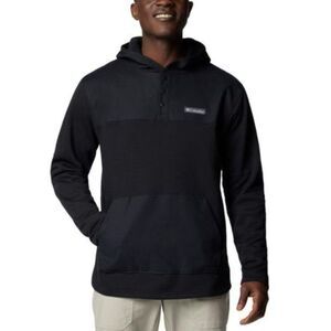 NWT Columbia Men's Pitchstone Overlay Hoodie Jacket Half Snap Performance Sz L
